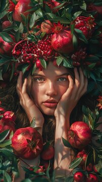 Pomegranate crown of Persephone