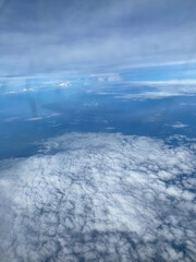 Horizon view taken from the airplane.