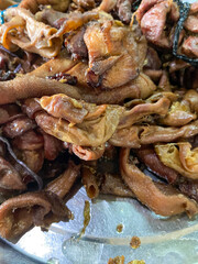 Various foods from the intestines of cows and goats