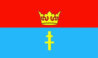 Flag of arms of Casimir County - obrazy, fototapety, plakaty