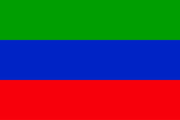 Fototapeta premium Flag of Dagestan