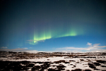 Northern Lights in Borgarnes Iceland