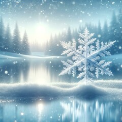 겨울과 눈 결정