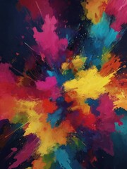 abstract colorful background with splashes