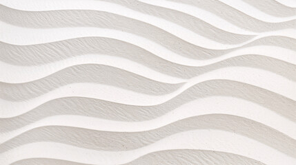 White sand texture background with wave pattern, Generative AI.