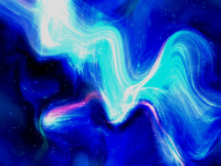 Abstract Blue Background with Smooth Curved Shapes and Soft Textured Gradient and soft light 