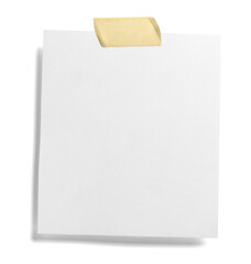 paper message note reminder blank background office business white empty page label adhesive tape