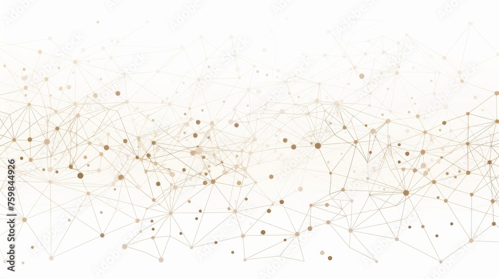 Wall mural a minimalistic interpretation of a star map, where delicate lines connect sparse points to form geom