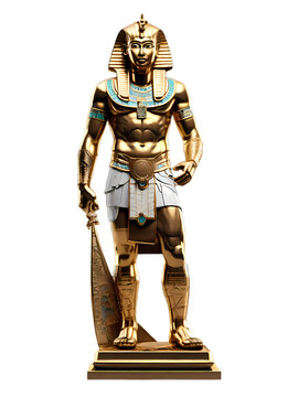 Golden statues in Egyptian style, various shapes, type 74