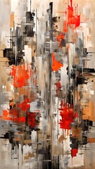 Abstract grunge background. Oil painting on canvas. Abstract background with multicolored strokes of oil paint