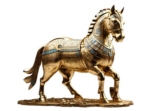Golden statues in Egyptian style, various shapes, type 40