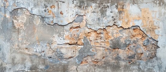 Distressed stone texture for backdrop, aged wall with weathered surface and chipped paint