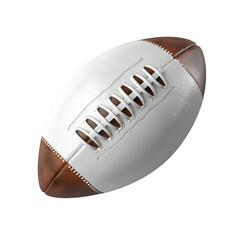 Obraz premium Close-Up American Football Ball on Blank Space