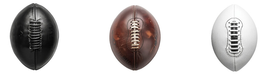 Isolated American Football Ball on Transparent