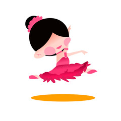 The beautiful ballerina pink dress © Alfina