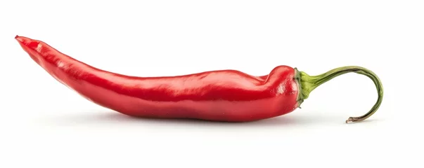 Poster Im Rahmen red hot chili pepper isolated on white © paul