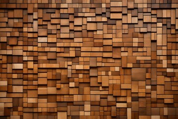 Natural wooden background, Wooden squares, tile wallpaper
