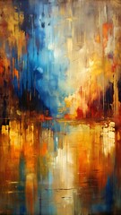 Abstract oil paint background. Oil paints on canvas. Multicolored background. Abstract background with multicolored strokes of oil paint