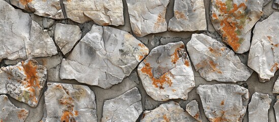 Texture of a patterned stone wall