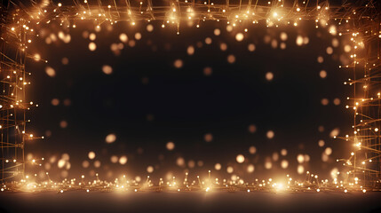 Obraz na płótnie Canvas Sparkling Christmas lights background