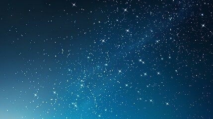 Obraz premium Starry Night Sky with Snowflakes