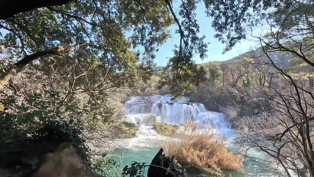 Powerful waterfall | Skradinski buk | 4k not edited