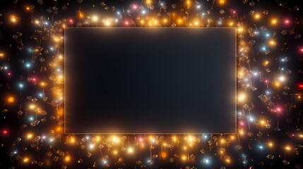 Obraz premium Sparkling Christmas lights background