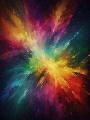 abstract colorful background with splashes, abstract colorful background with fractal explosion 