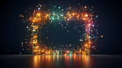 Sparkling Christmas lights background