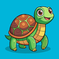 Turtle, tortoise, tortoise, turtledove, sea turtle, turtledove, mascot, pet, cartoon, pretty, cute, draw, art, wildlife, character, vector, illustration
