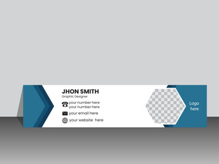 Modern and elegant email signature template