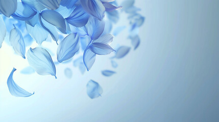 Dreamy Blue Flower Petals