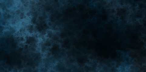 Vivid textured aquarelle painted abstract Light ink canvas for modern creative design background. dark blue gradient hand drawn brushed grunge texture background. Blue color dust particles explosion.