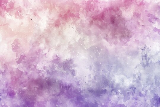 Dreamy cloudscape in soft pink and lavender hues.
