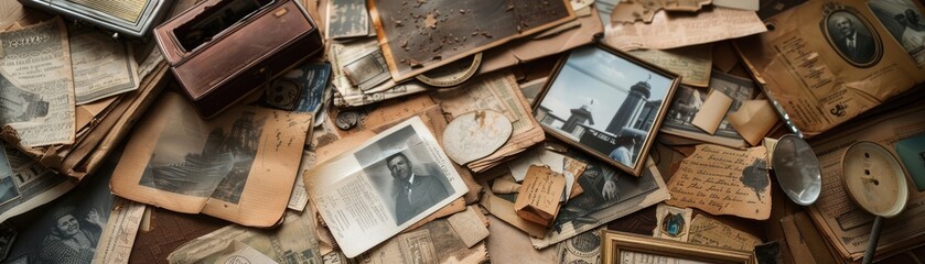 Vintage Memories and Time Captured in Objects - obrazy, fototapety, plakaty
