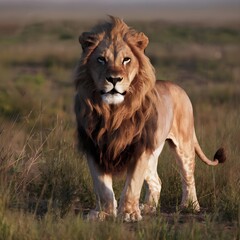 Picture of a male Lion.