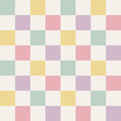 Cute hand drawn Easter seamless pattern with bunnies, flowers, easter beautiful background, great for Easter Cards, banner, textiles, wallpapers Lovely rabbits childish seamless pattern hare print.