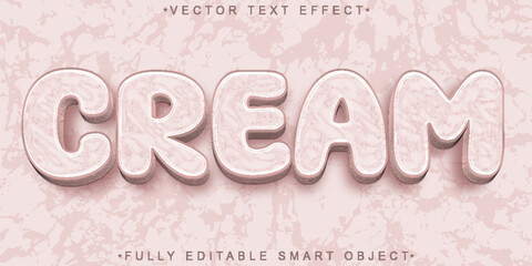 Skin Care Cream Vector Fully Editable Smart Object Text Effect