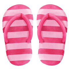 pink beach flip flops summer