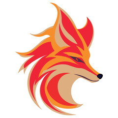 A fiery fox symbolizing the power of the elements