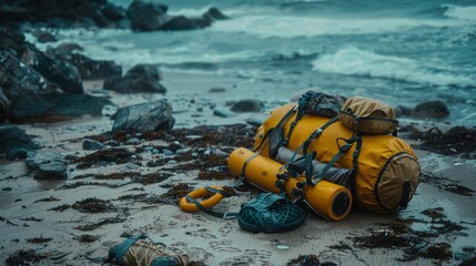 Obraz premium Ready for seaside exploration