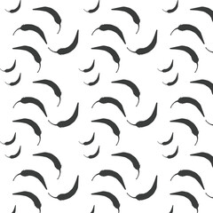 Chilli pepper black and white patern ilustration