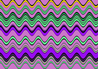 seamless pattern with waves