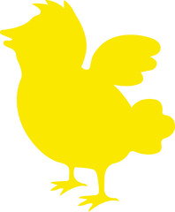 Easter Chick clip art design on plain white transparent isolated background for card, shirt, hoodie, sweatshirt, apparel, tag, mug, icon, poster or badge
