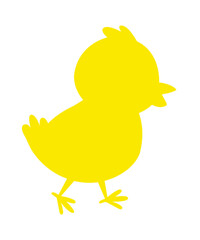 Easter Chick clip art design on plain white transparent isolated background for card, shirt, hoodie, sweatshirt, apparel, tag, mug, icon, poster or badge