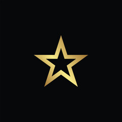 Fototapeta premium elegant realistic stars with intersecting and intertwining style vector illustration logo designs concept