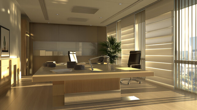 modern Simple and stylish office environment