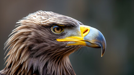 Fototapeta premium Majestic Golden Eagle Close-Up Captures Nature's Fierce Beauty