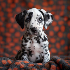Dalmatian puppy portrait 