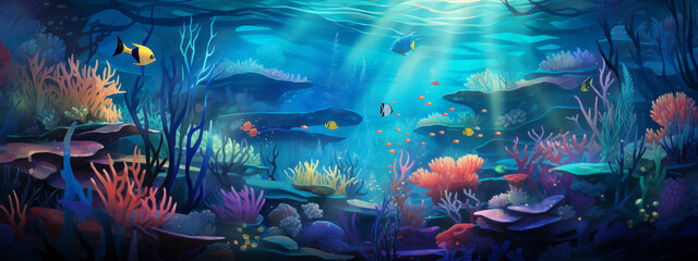 Mystical Underwater Coral Kingdom